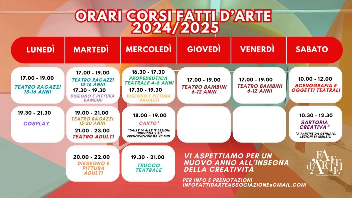 presentazione corsi